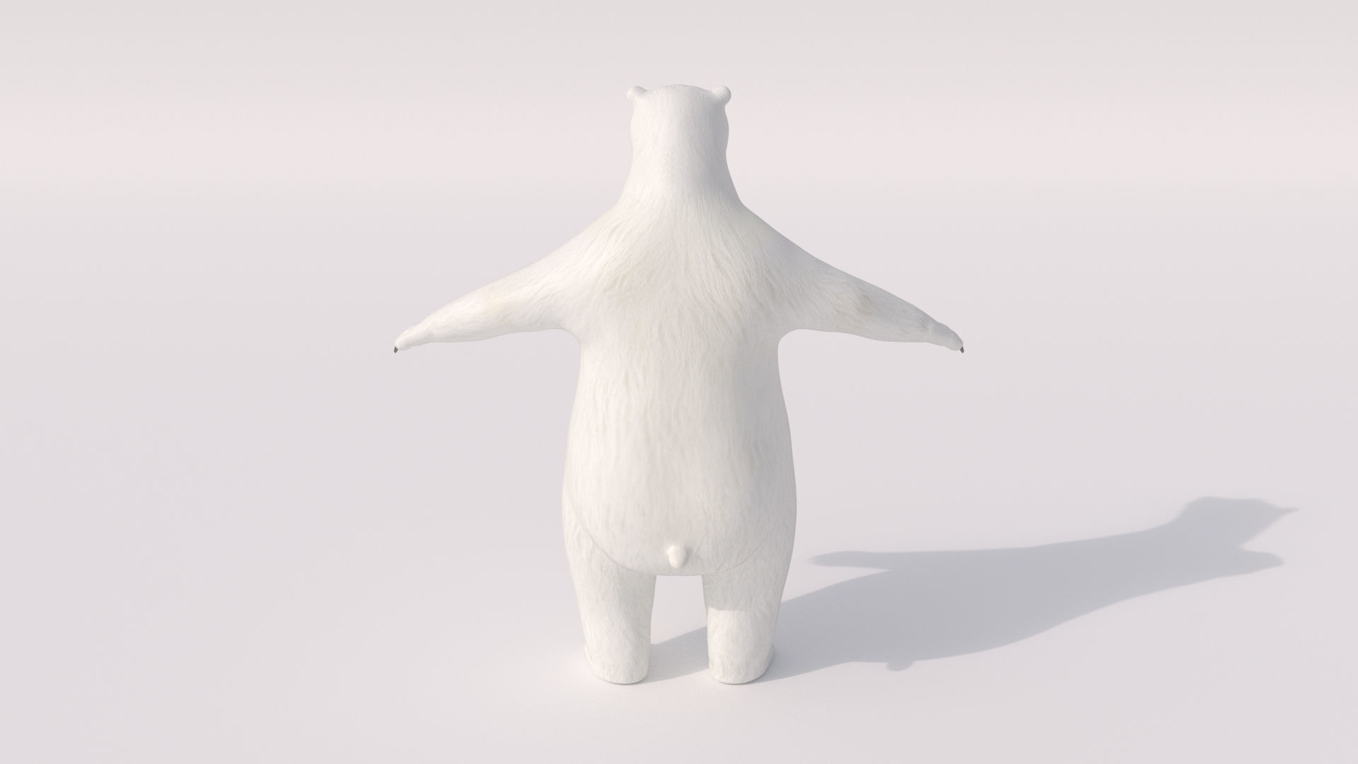 Humanoid Polar Bear  3D model_6