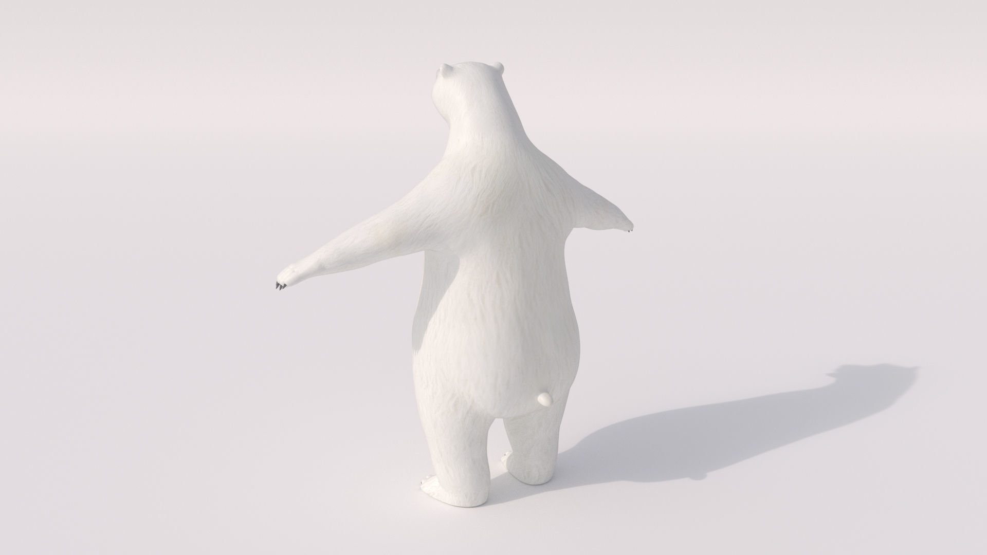 Humanoid Polar Bear  3D model_5