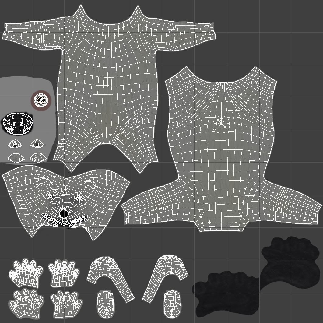 Humanoid Polar Bear  3D model_10