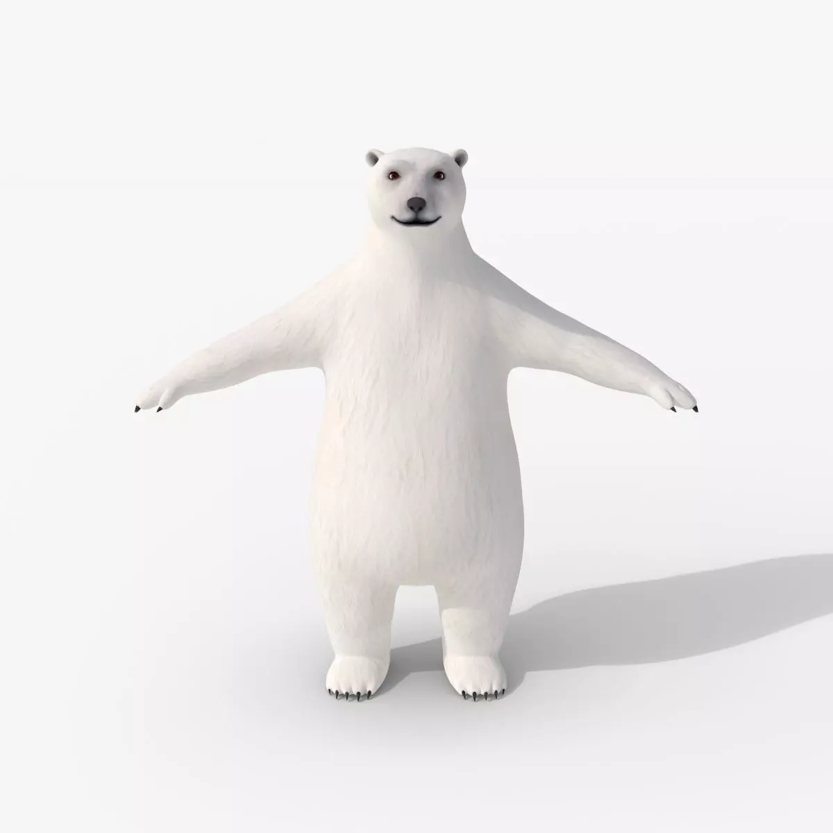 Humanoid Polar Bear  3D model_0