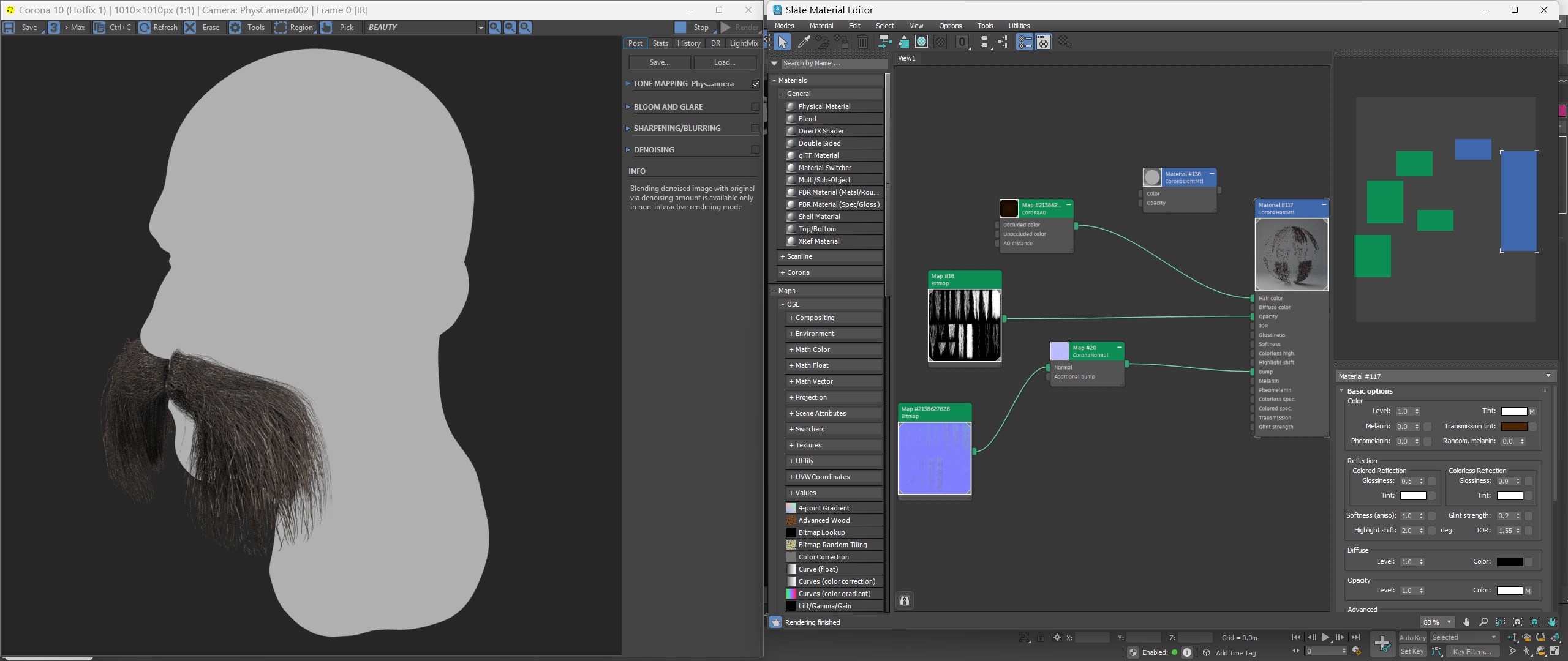 Realtime Beard and Moustache - No4 Low-poly 3D model_3