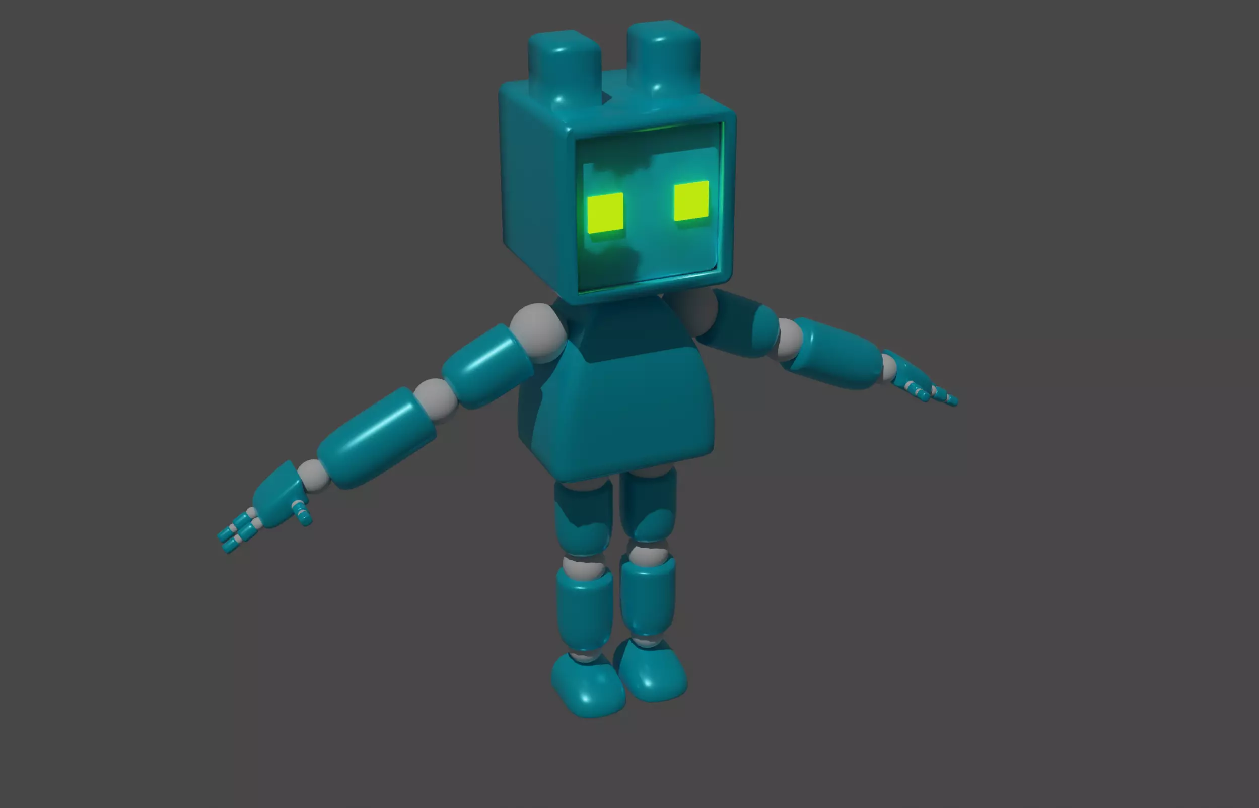 Robot Normal Poly 3D model_0