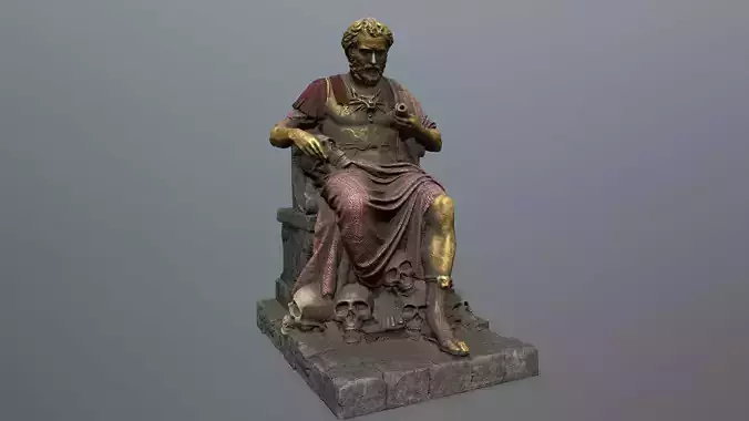 statue 1 Low-poly 3D model