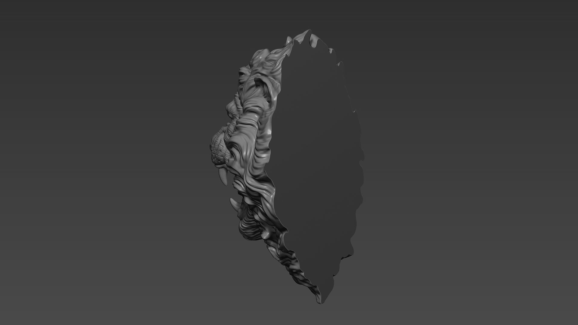 Lion head angry 3D print model_18