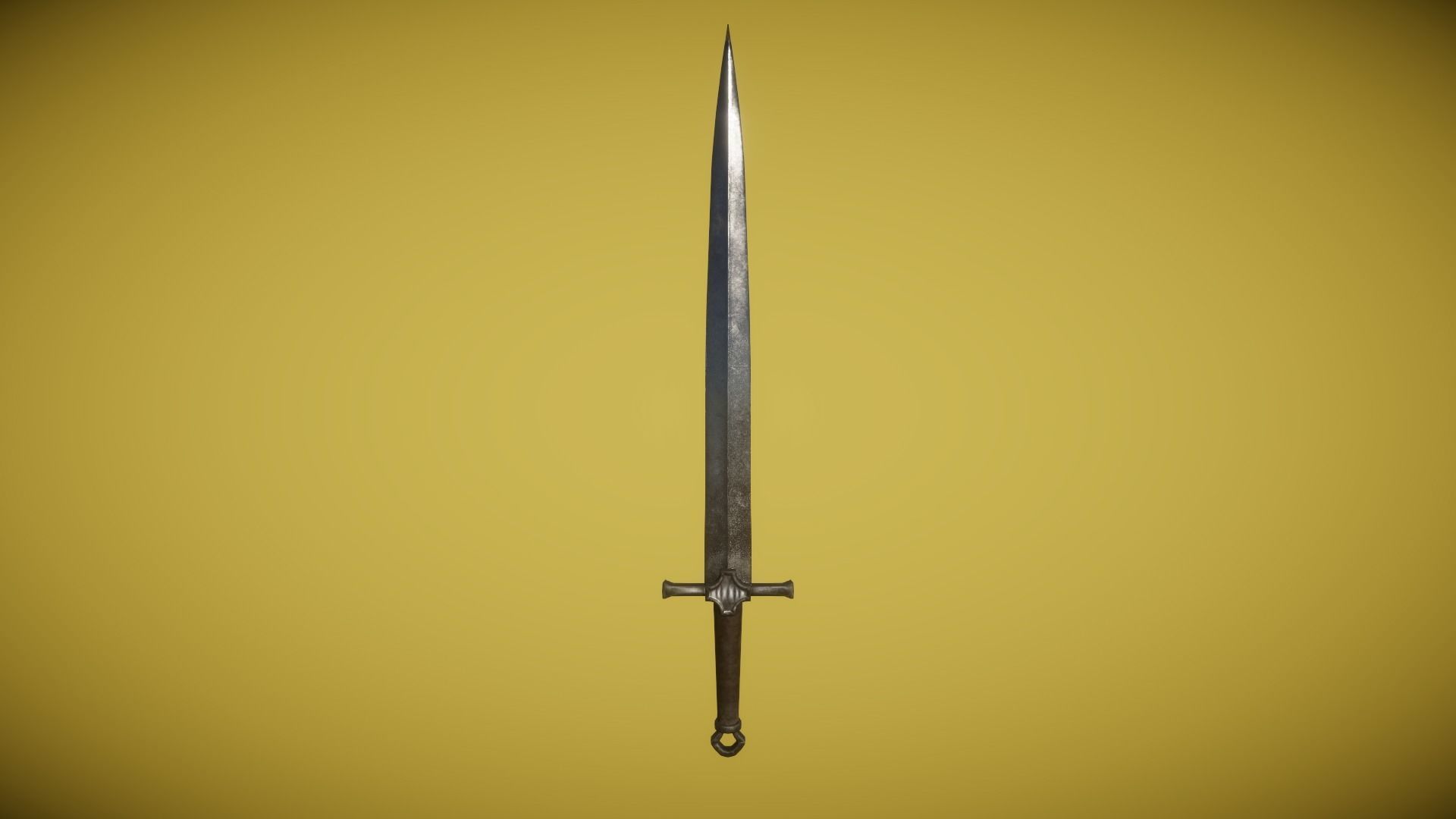 Real World - Medieval Swords Low-poly 3D model_14