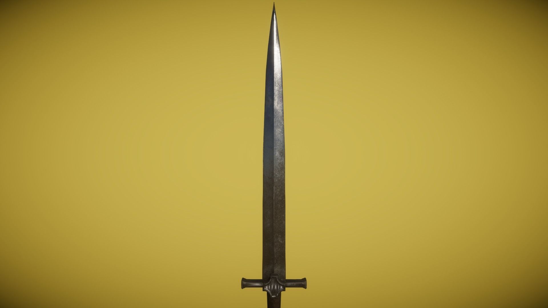 Real World - Medieval Swords Low-poly 3D model_16