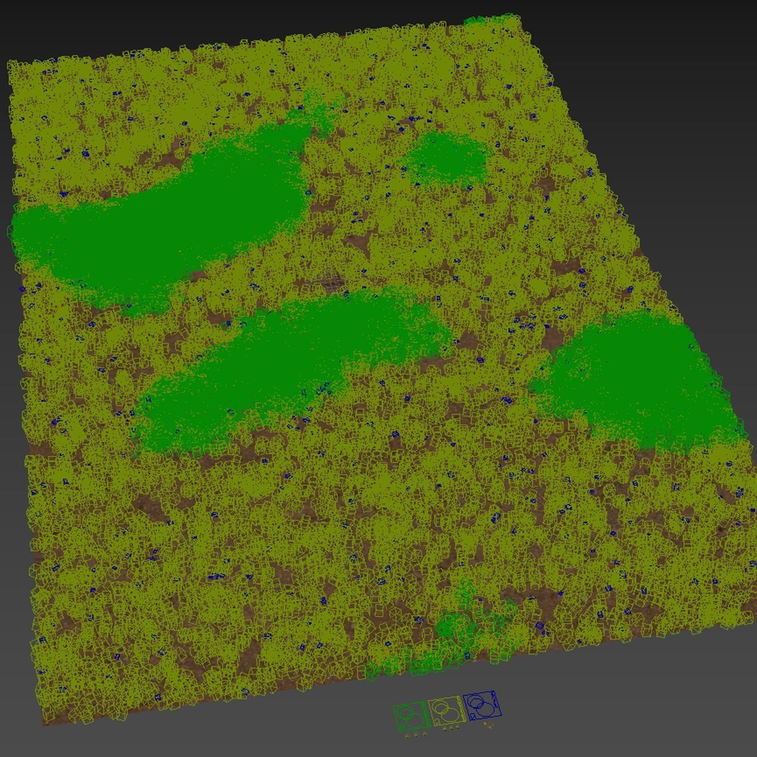 Grass Beautiful Grassland Summer 3D model_4