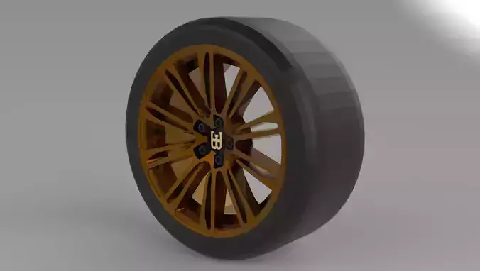 BUGGATI TYRE Free low-poly 3D model