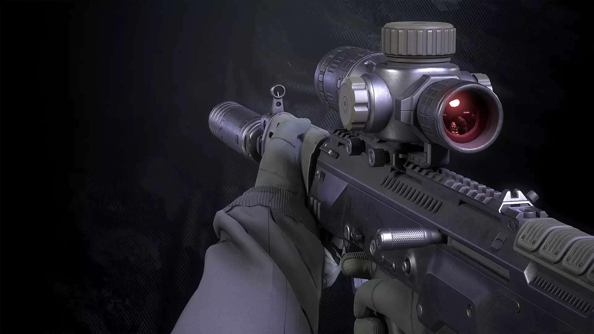 AL-X Assault Rifle Low-poly 3D model_0