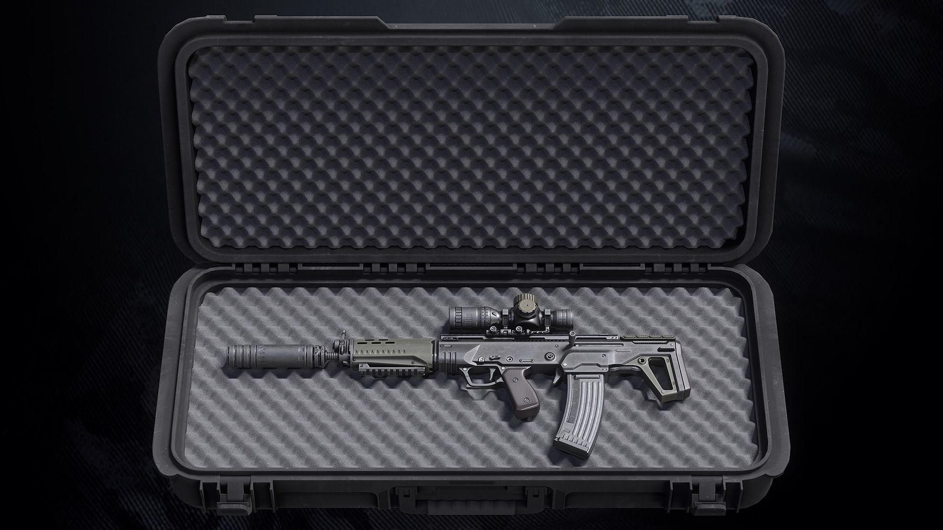 AL-X Assault Rifle Low-poly 3D model_4