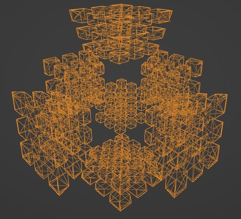 4D Rubiks Cube Analog - 3D Model 3D model_4
