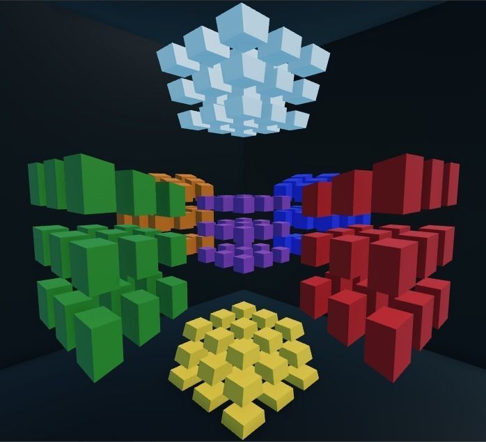 4D Rubiks Cube Analog - 3D Model 3D model_5