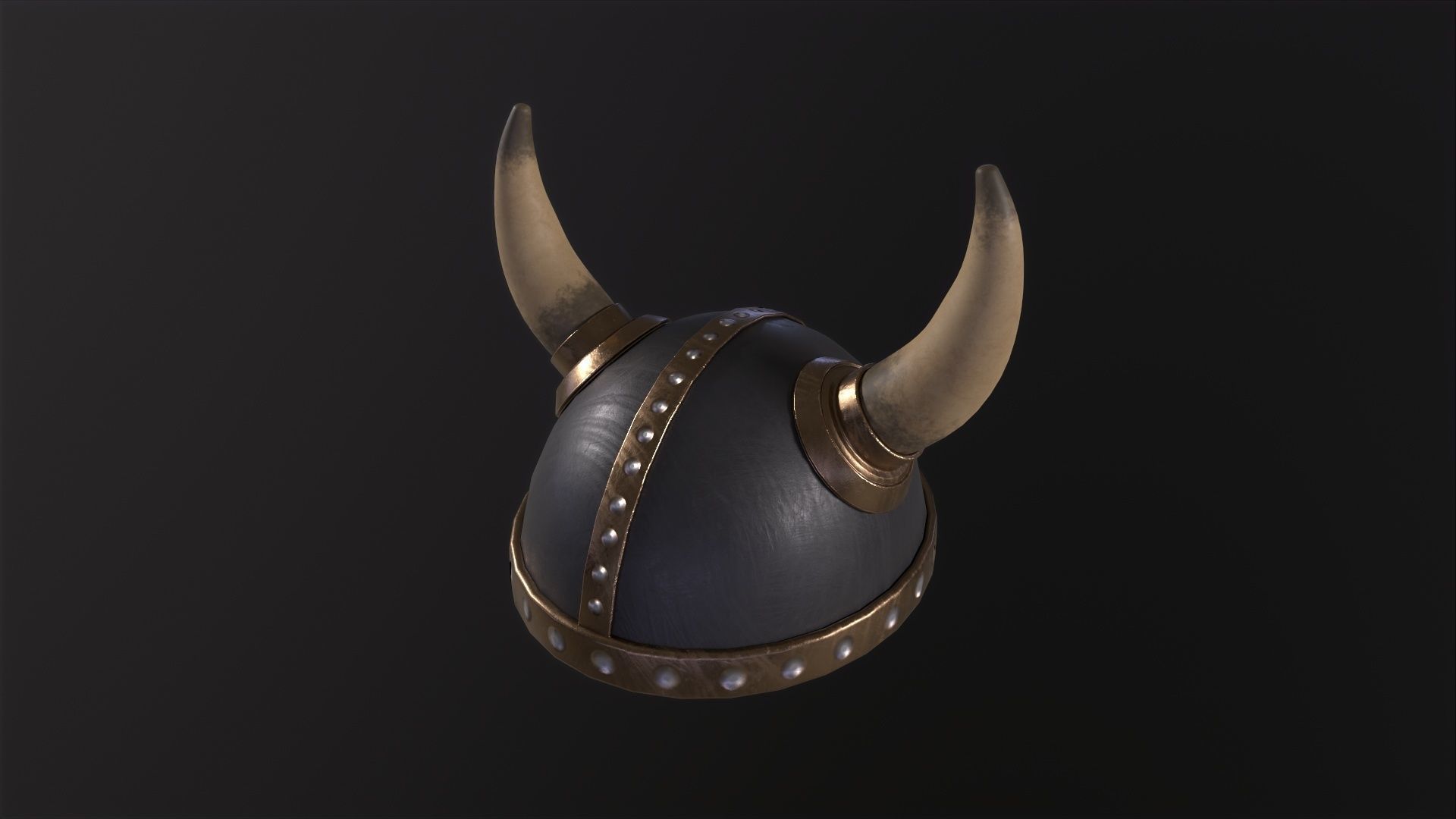 Viking Helmet 3D Model Low-poly 3D model_2