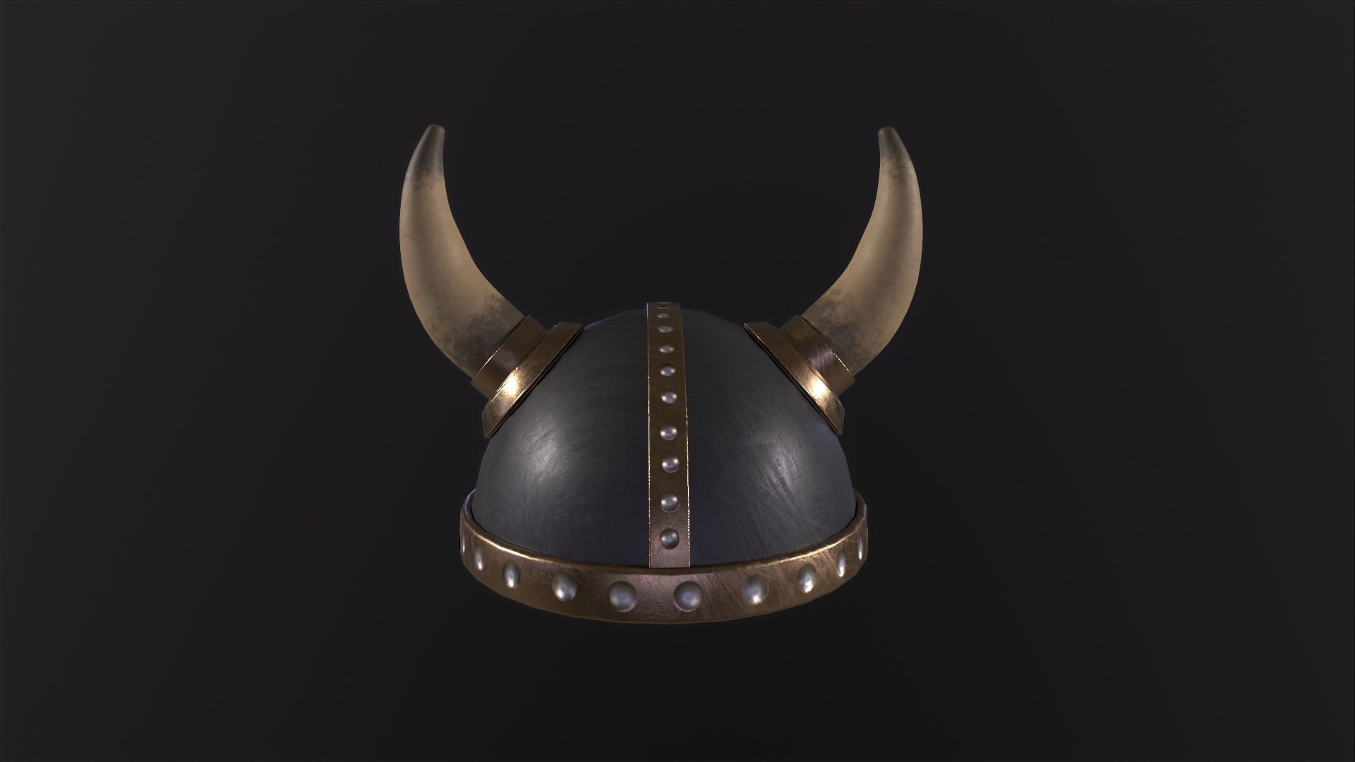 Viking Helmet 3D Model Low-poly 3D model_3