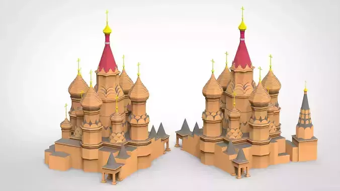 St Basils Cathedral Moscow 3D model