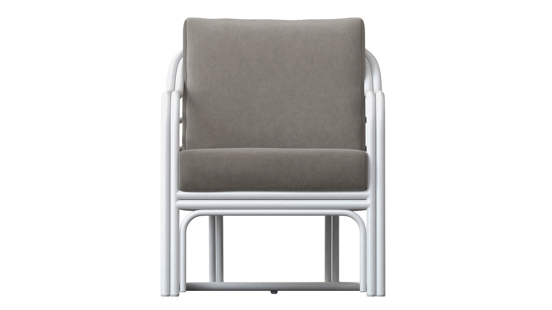 Belgravia Outdoor White Chair 3D model_8