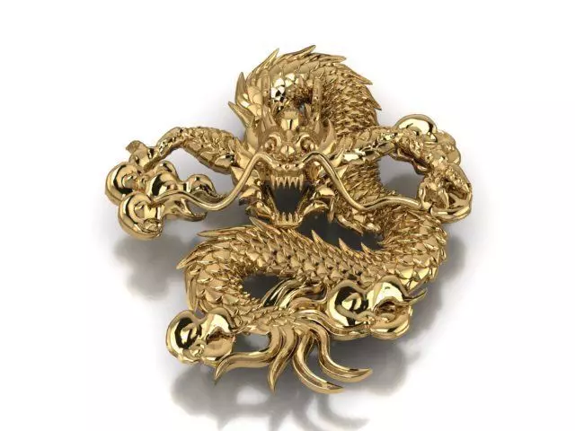 Dragon china pendants Free 3D print model
