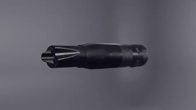 PBS-4 Russian Silencer Low-poly 3D model