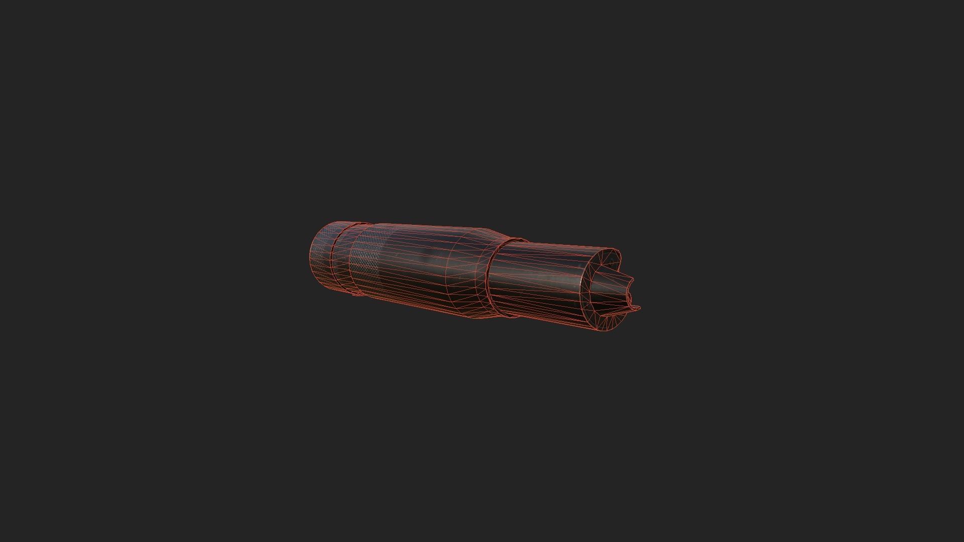 PBS-4 Russian Silencer Low-poly 3D model_9