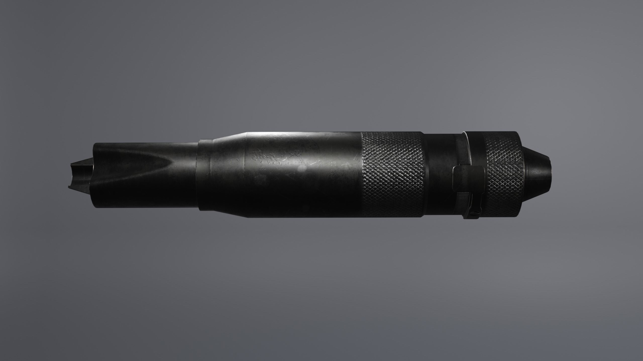 PBS-4 Russian Silencer Low-poly 3D model_1