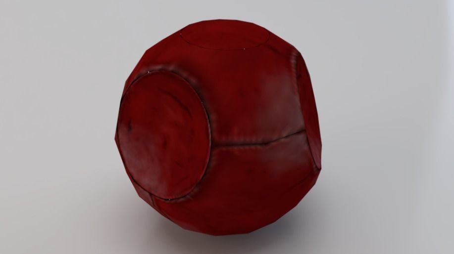 Quaffle Low-poly 3D model_1