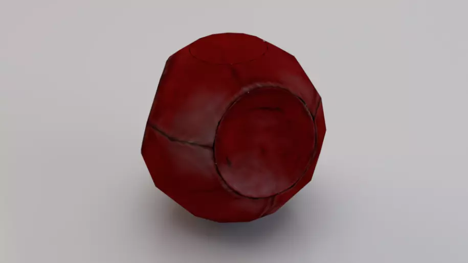 Quaffle Low-poly 3D model_0