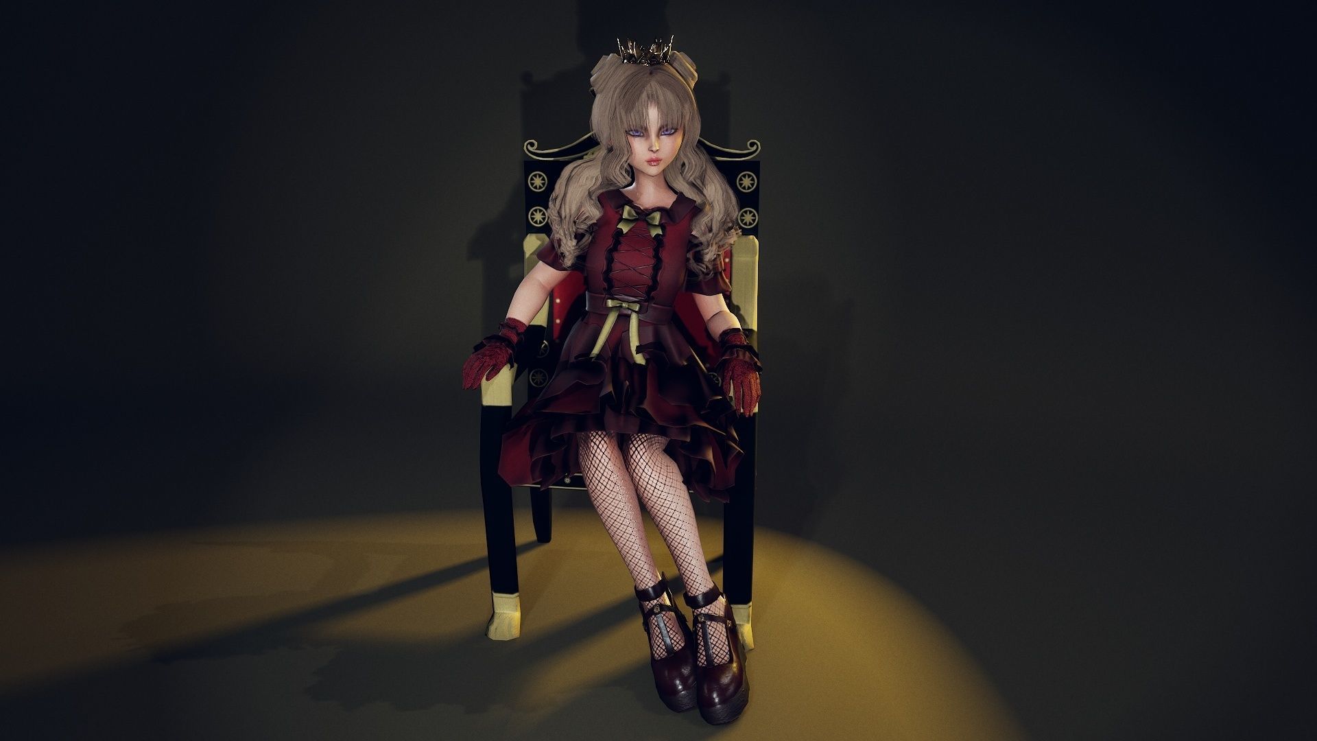 Princess Low 3D model Dwarf Princess VR / AR / low-poly rigged | CGTrader
