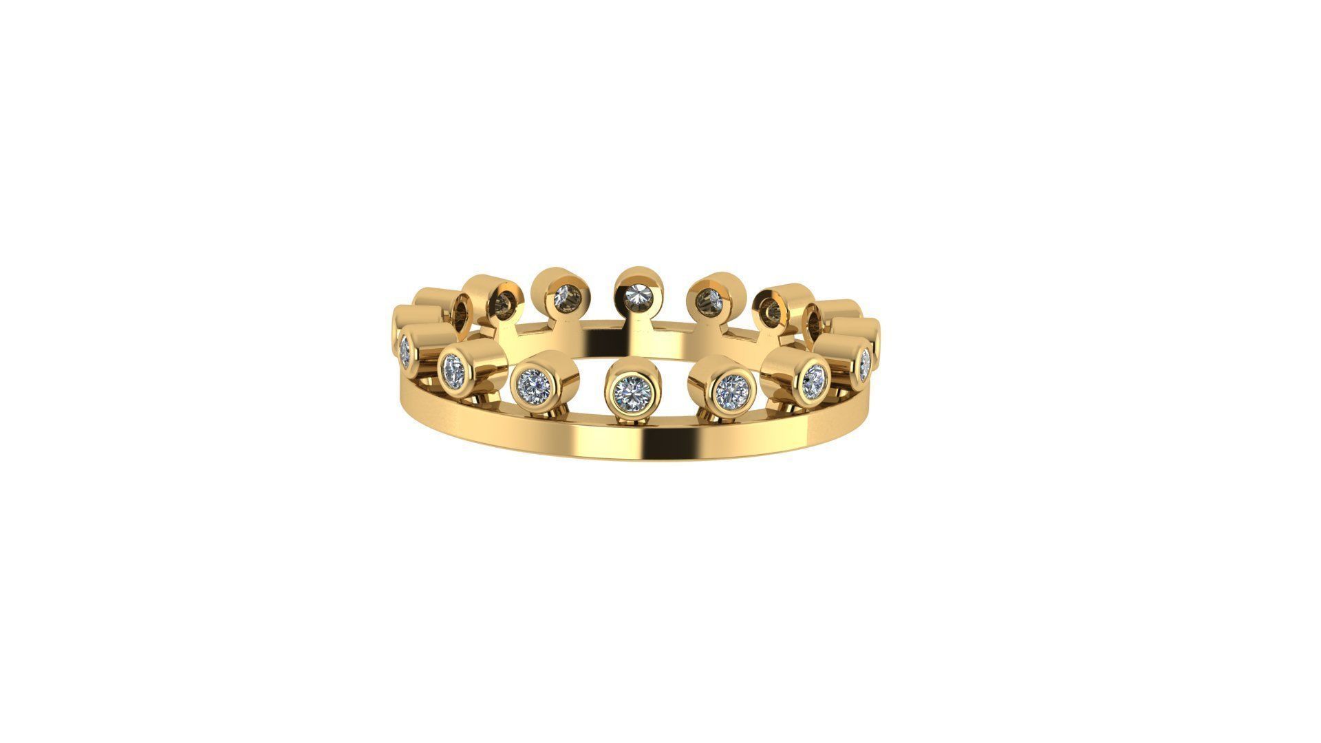 DE BEERS DEWDROP RING 16 5mm 3D print model_3