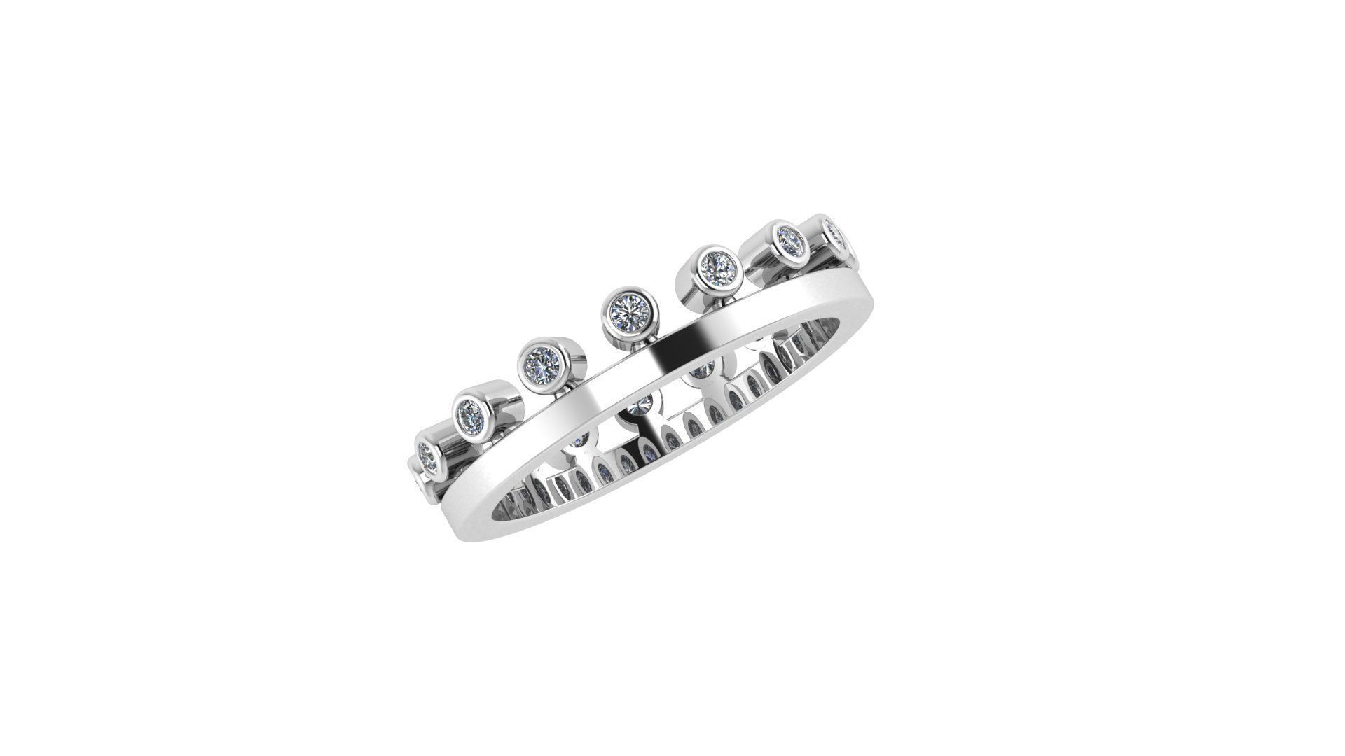 DE BEERS DEWDROP RING 16 5mm 3D print model_2