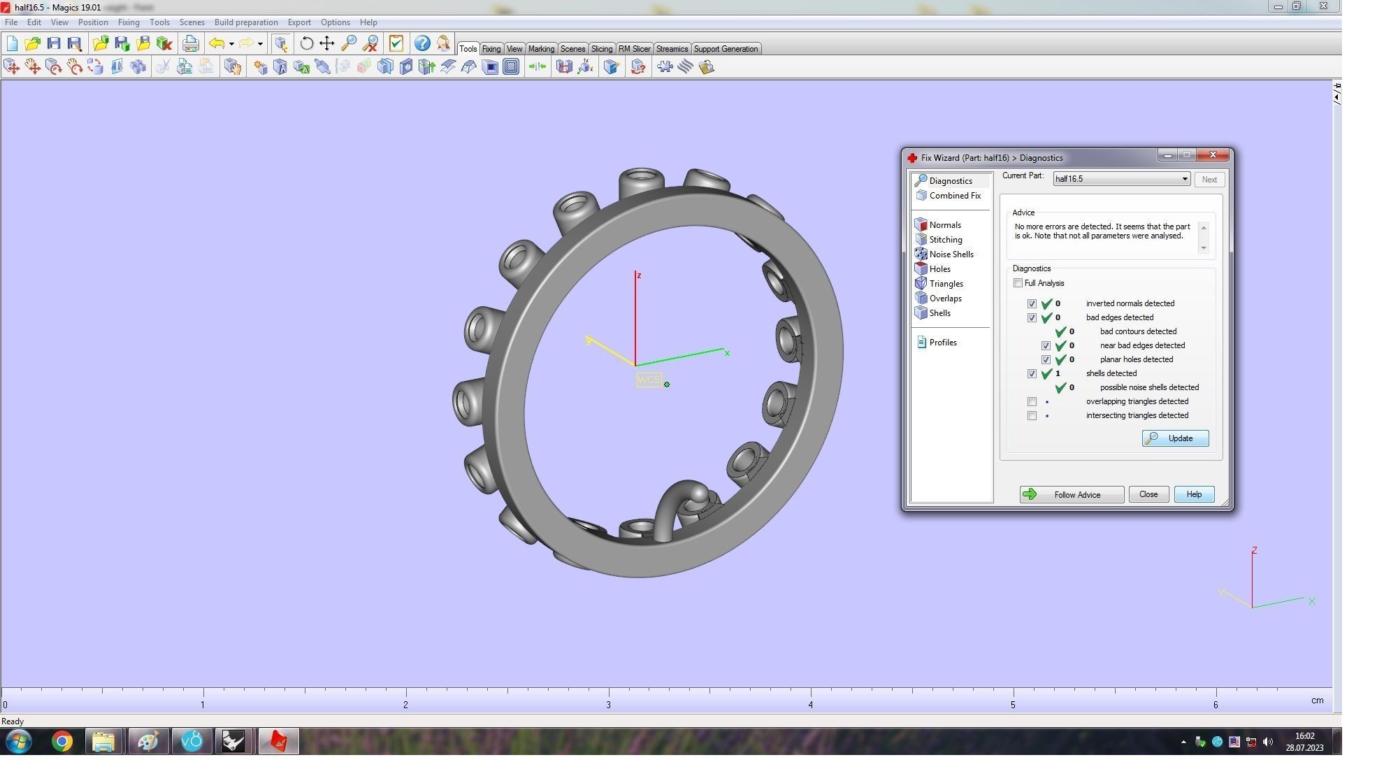 DE BEERS DEWDROP RING 16 5mm 3D print model_7