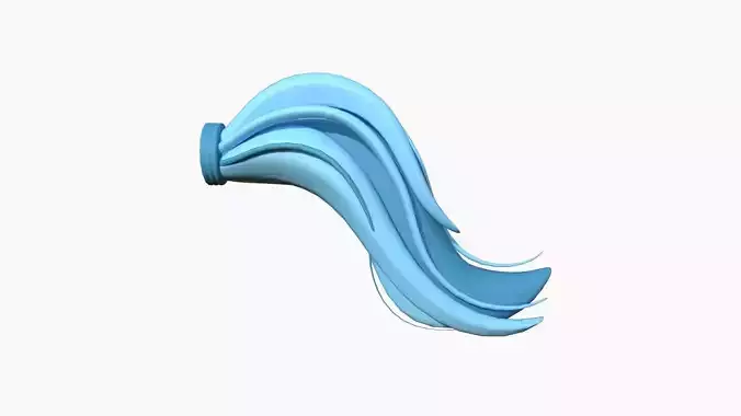 Furry Tail A03 Blue - Headband Character Design