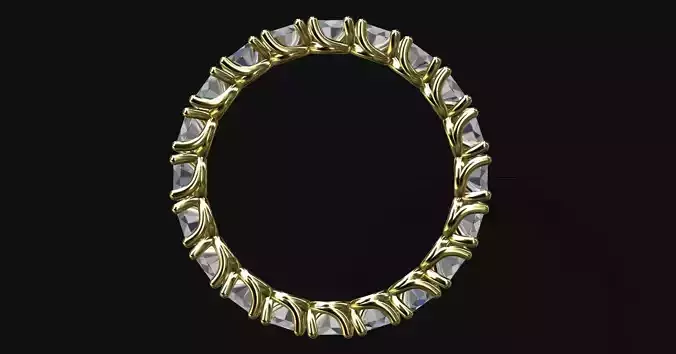 Eternity Band Ring - 3D print model