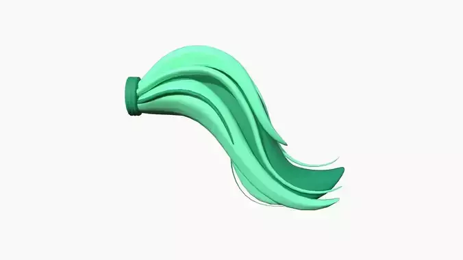 Furry Tail A07 Green - Headband Character Design