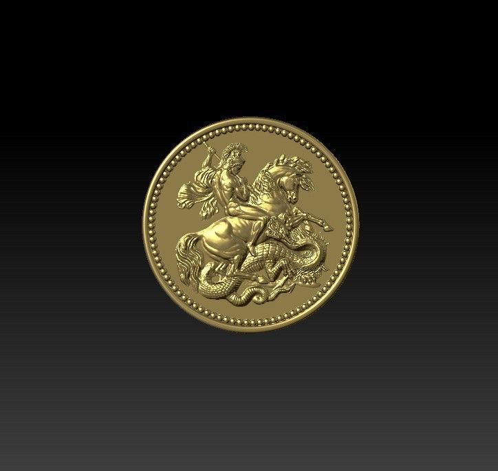 Saint George 3D print model_1