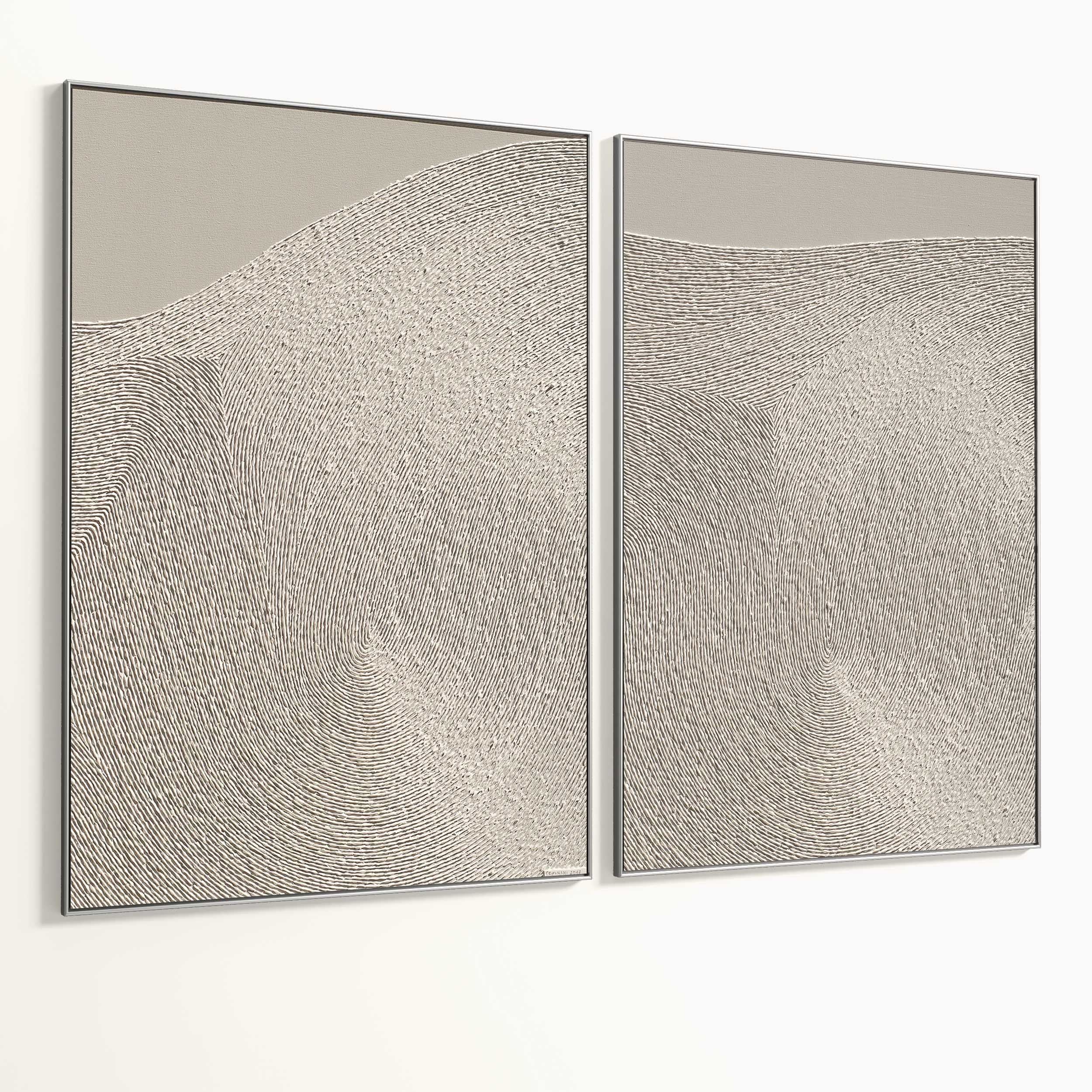Plaster Two Photo Frame 317 Low-poly 3D model_5