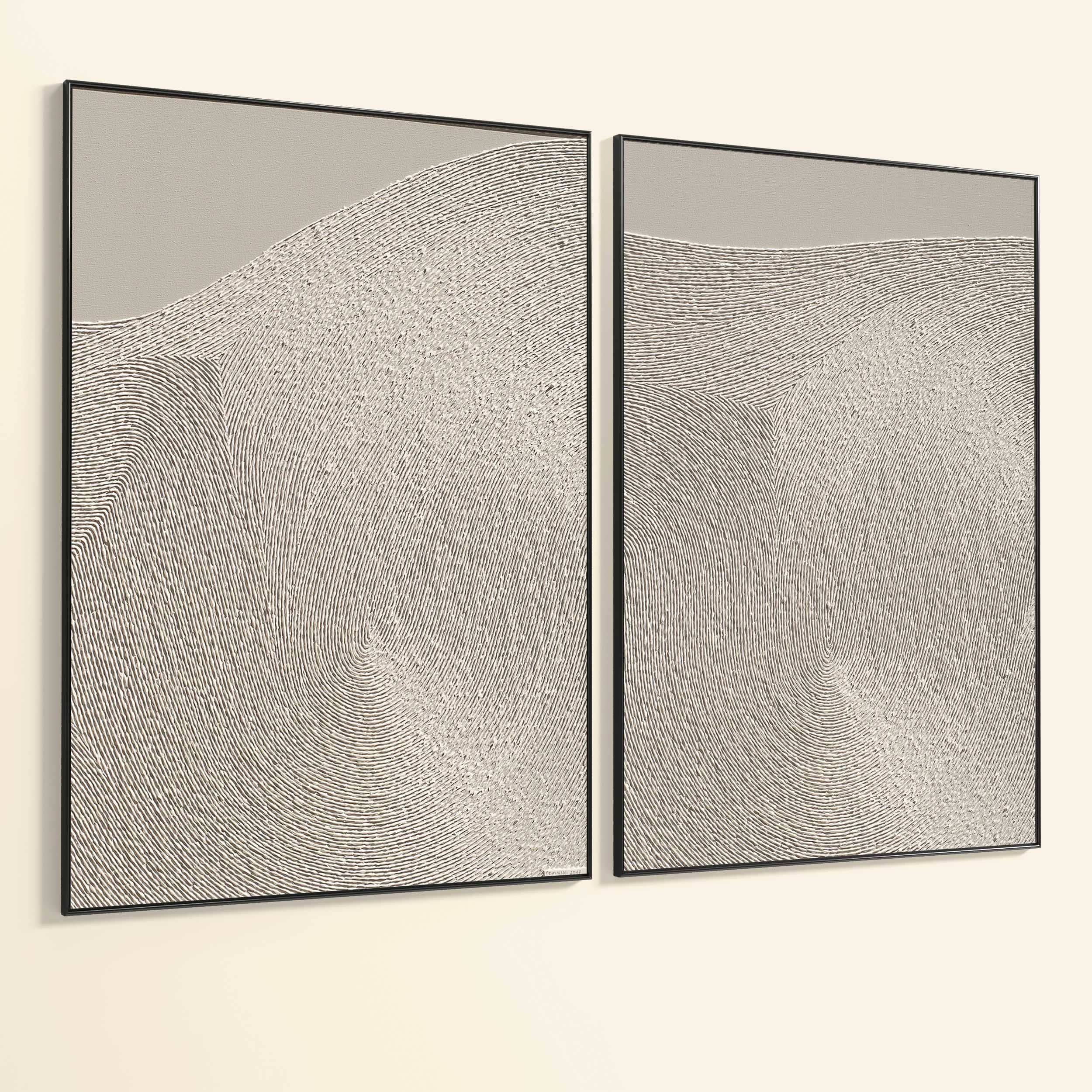 Plaster Two Photo Frame 317 Low-poly 3D model_4