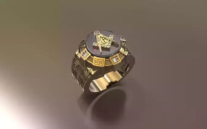 Masson Men ring 3D print model