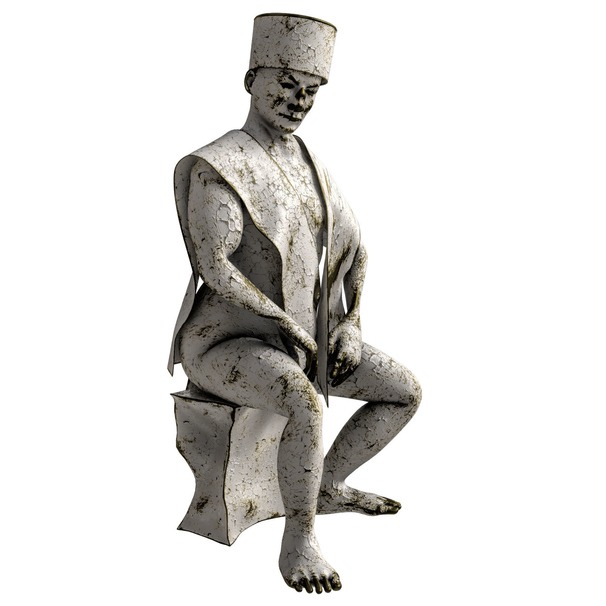 sculpt seat man  3D model_1