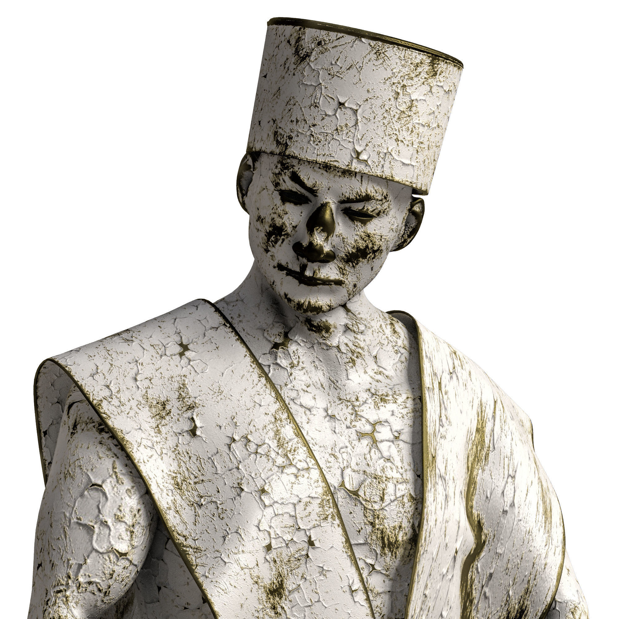 sculpt seat man  3D model_3