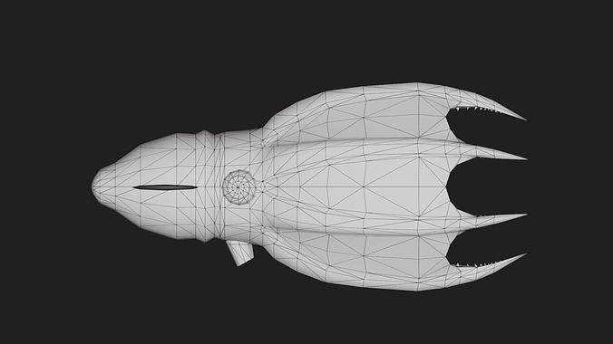 Vampiresquid Low-poly 3D model 2