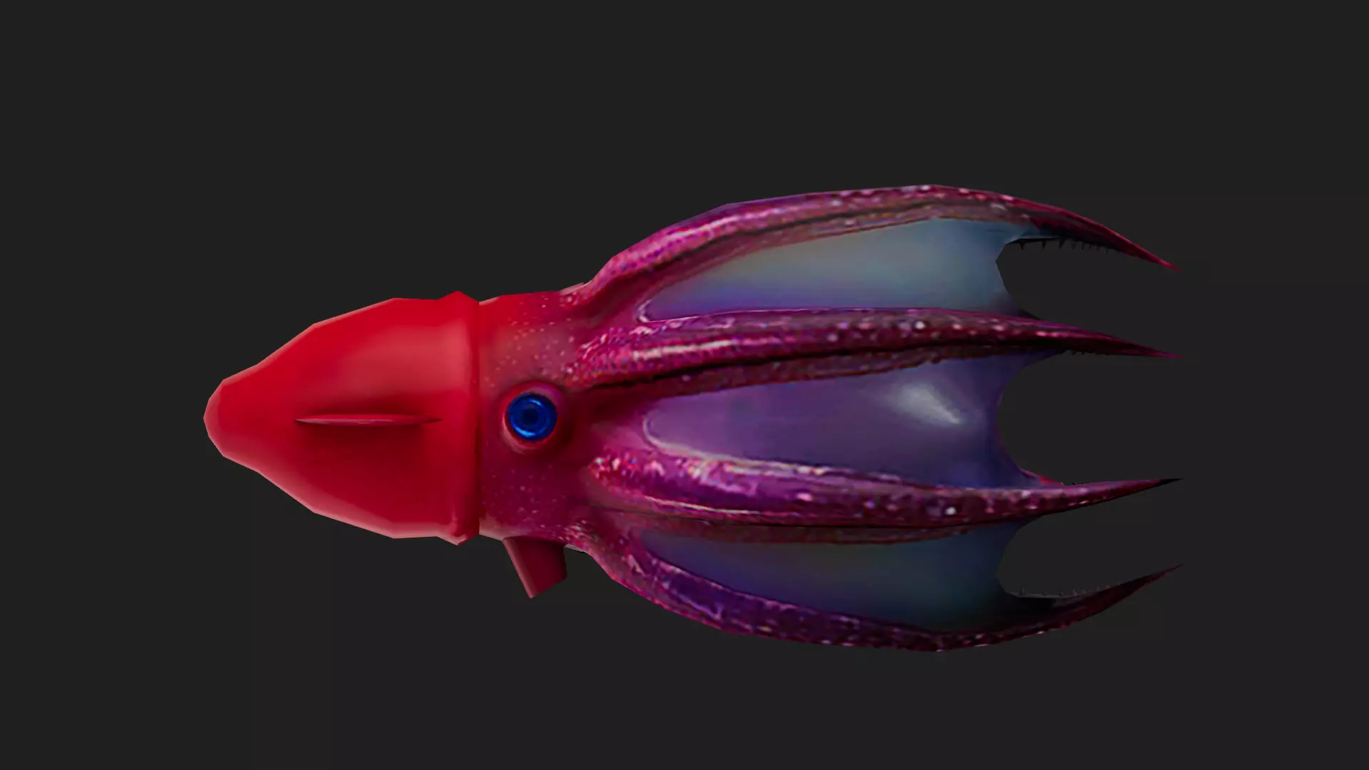 Vampiresquid Low-poly 3D model_0