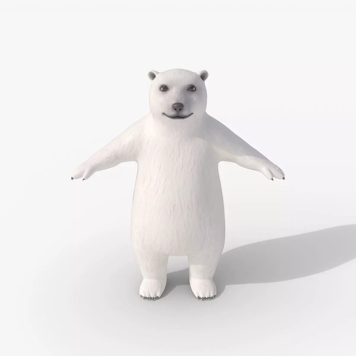 Baby Humanoid Polar Bear 3D model