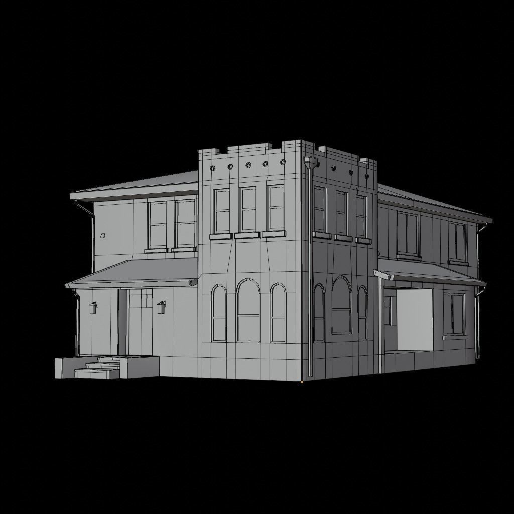 BG Buildings - vol 1 Low-poly 3D model_3