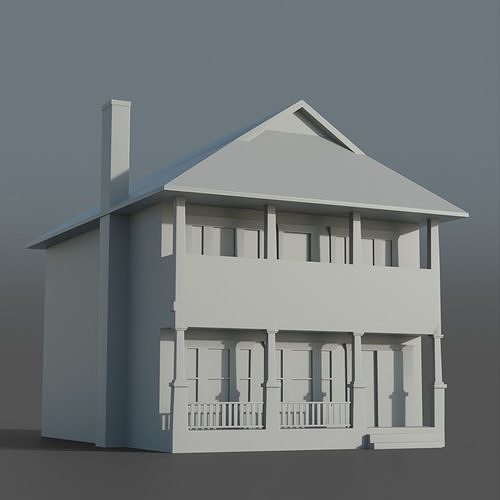 BG Buildings - vol 1 Low-poly 3D model 7