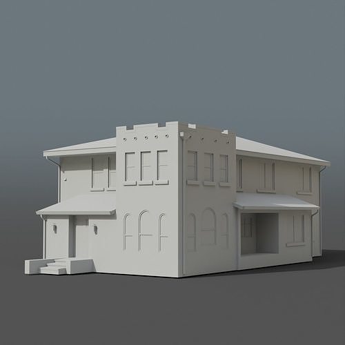 BG Buildings - vol 1 Low-poly 3D model 3