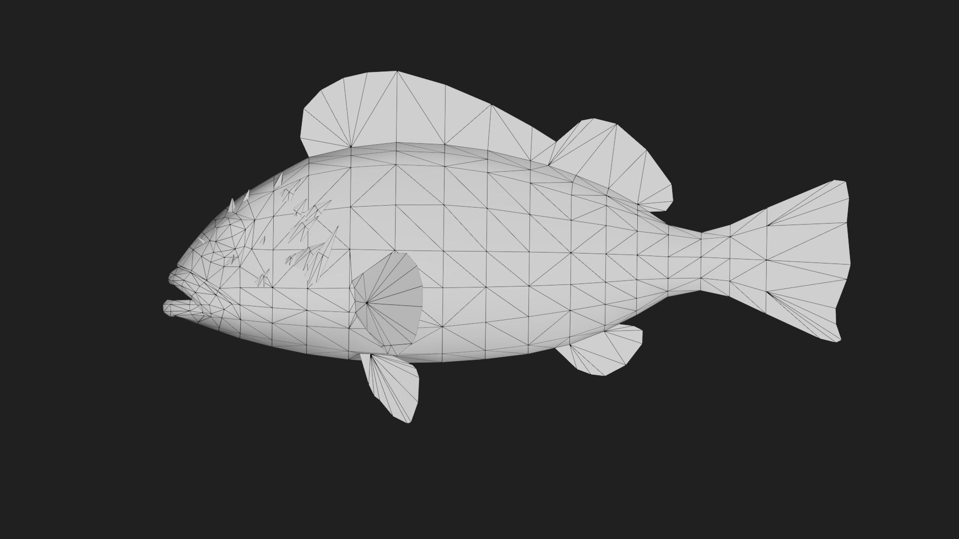 Scorpionfish Low-poly 3D model_1