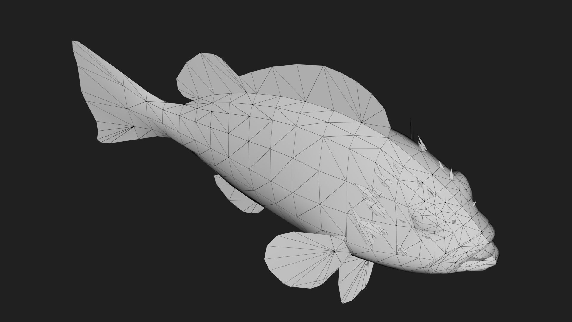 Scorpionfish Low-poly 3D model_3