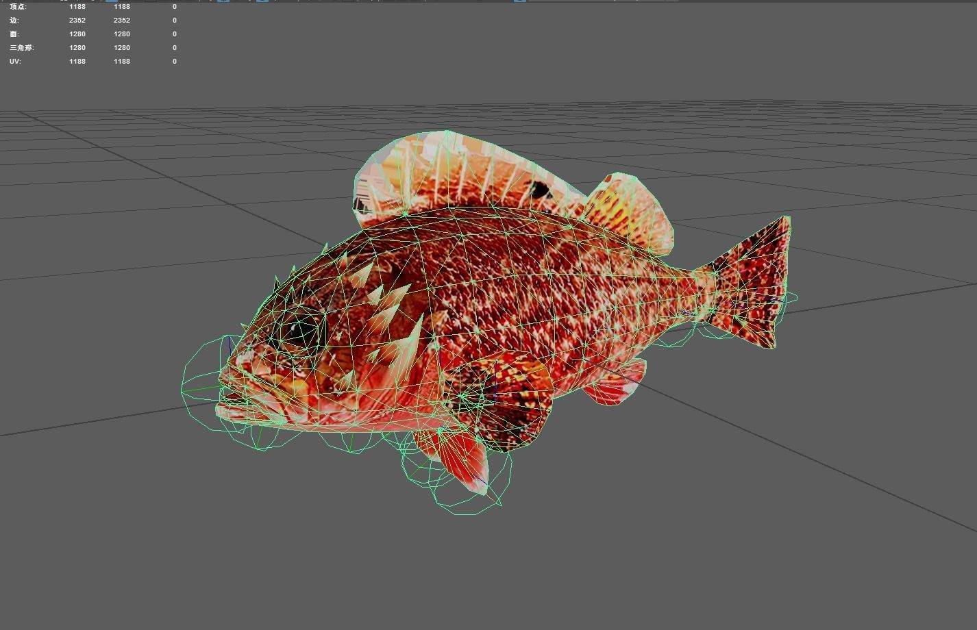 Scorpionfish Low-poly 3D model_4