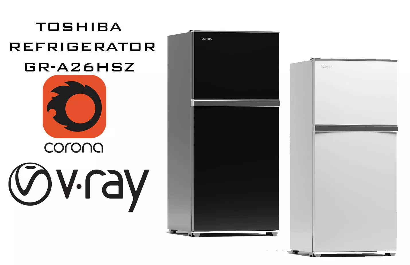 REFRIGERATOR Toshiba GR-A26HSZ Free 3D model