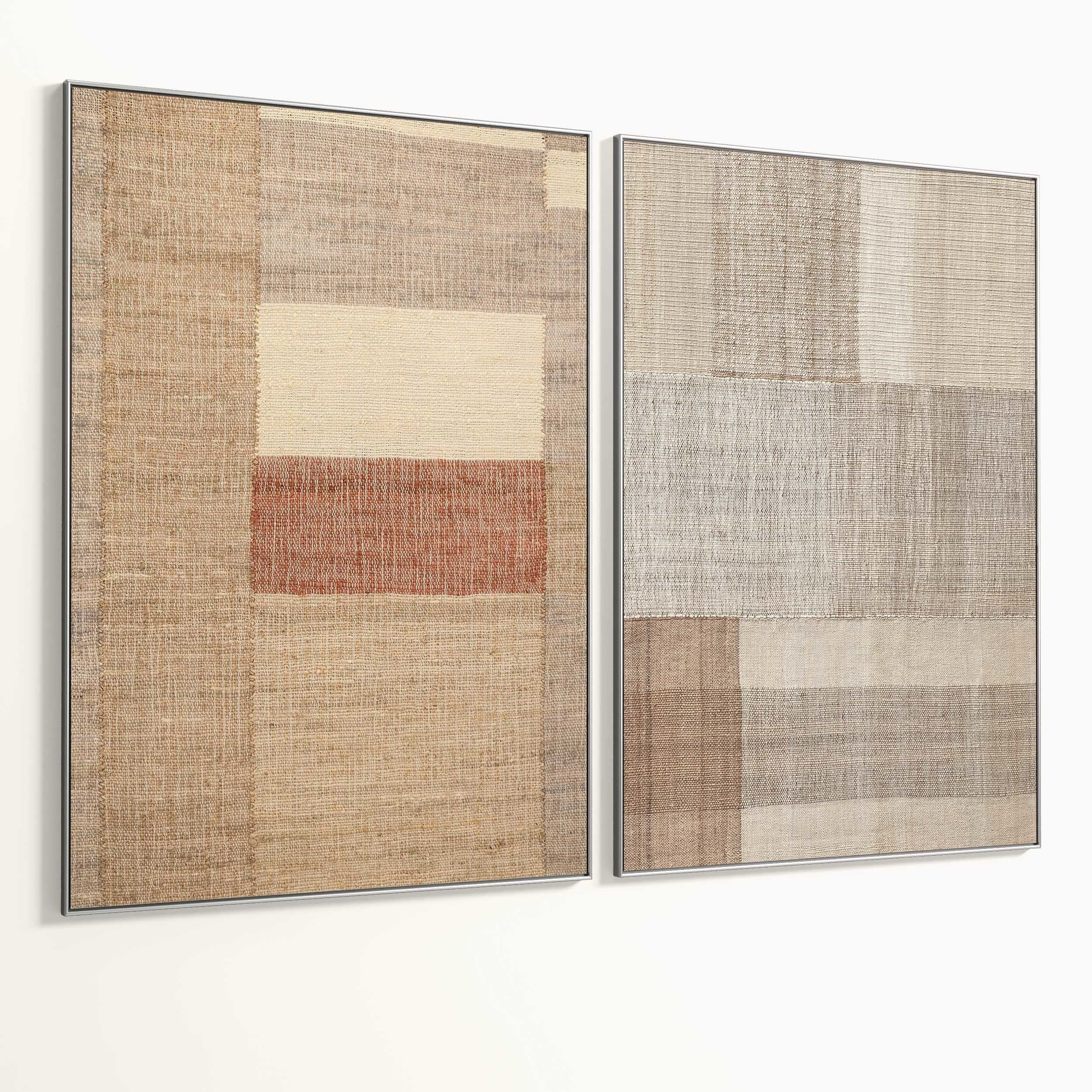 Plaster Two Photo Frame 325 Low-poly 3D model_5